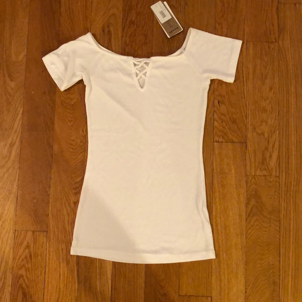 Michael Stars Off-the-Shoulder Two-Way Tee